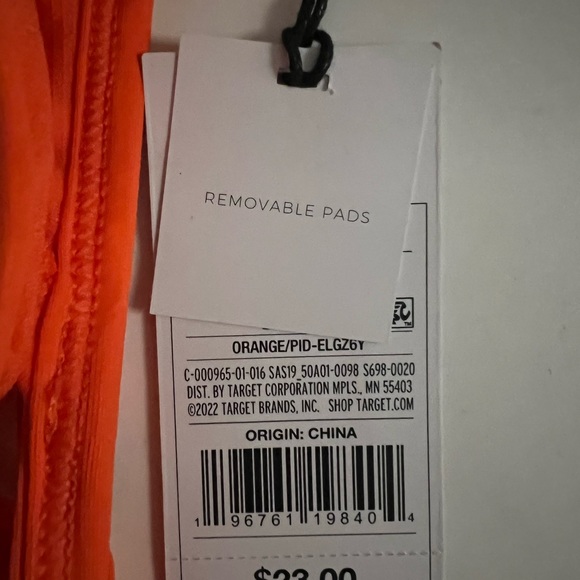 Shade and Shore orange bathing suit - Picture 2 of 3